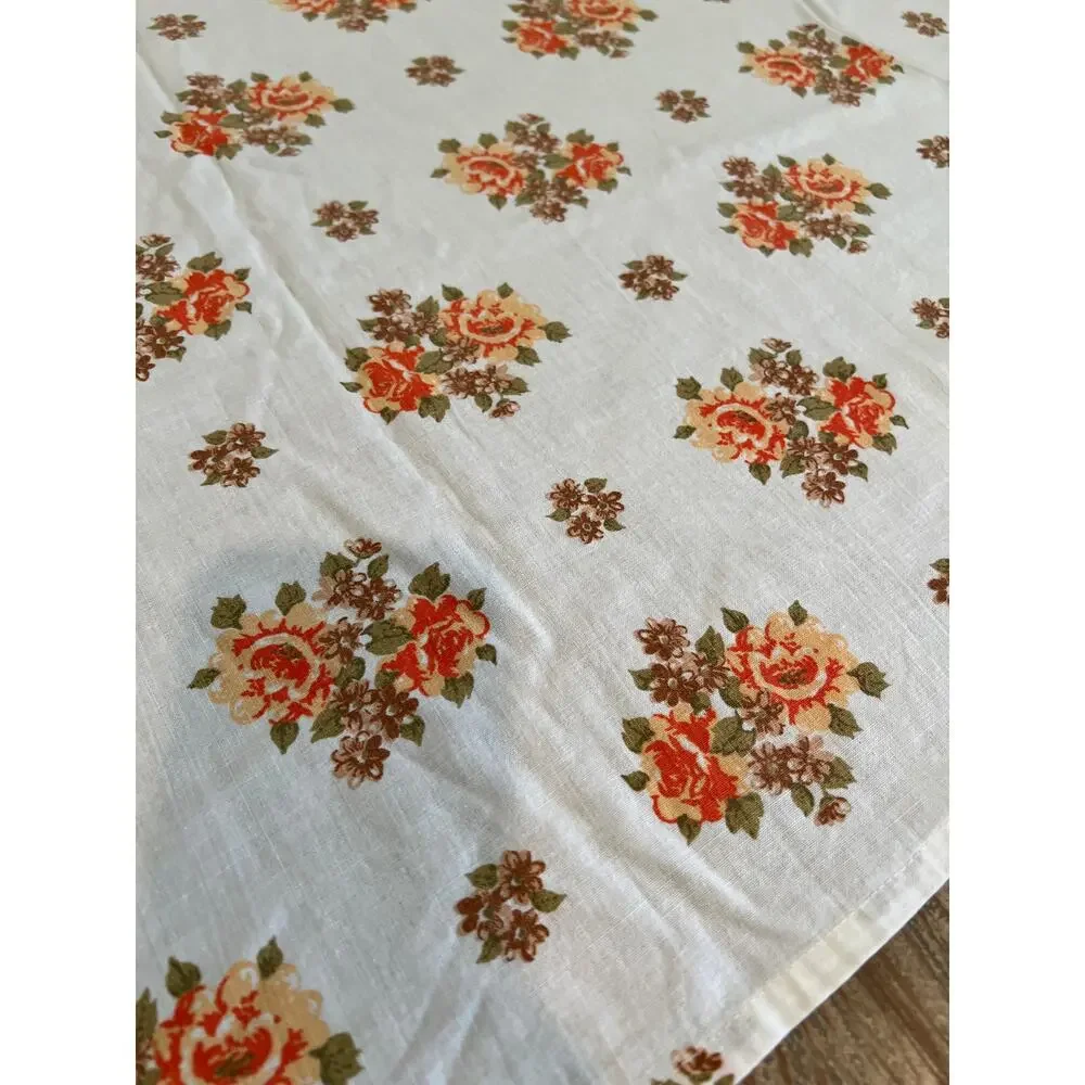 Vintage orange floral